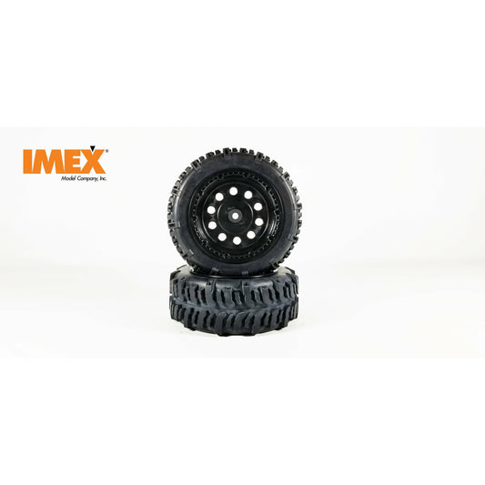 Swamp Dawg Tires & Pluto Rims with Beadlocks - Front (1 Pair) (Choose Color)