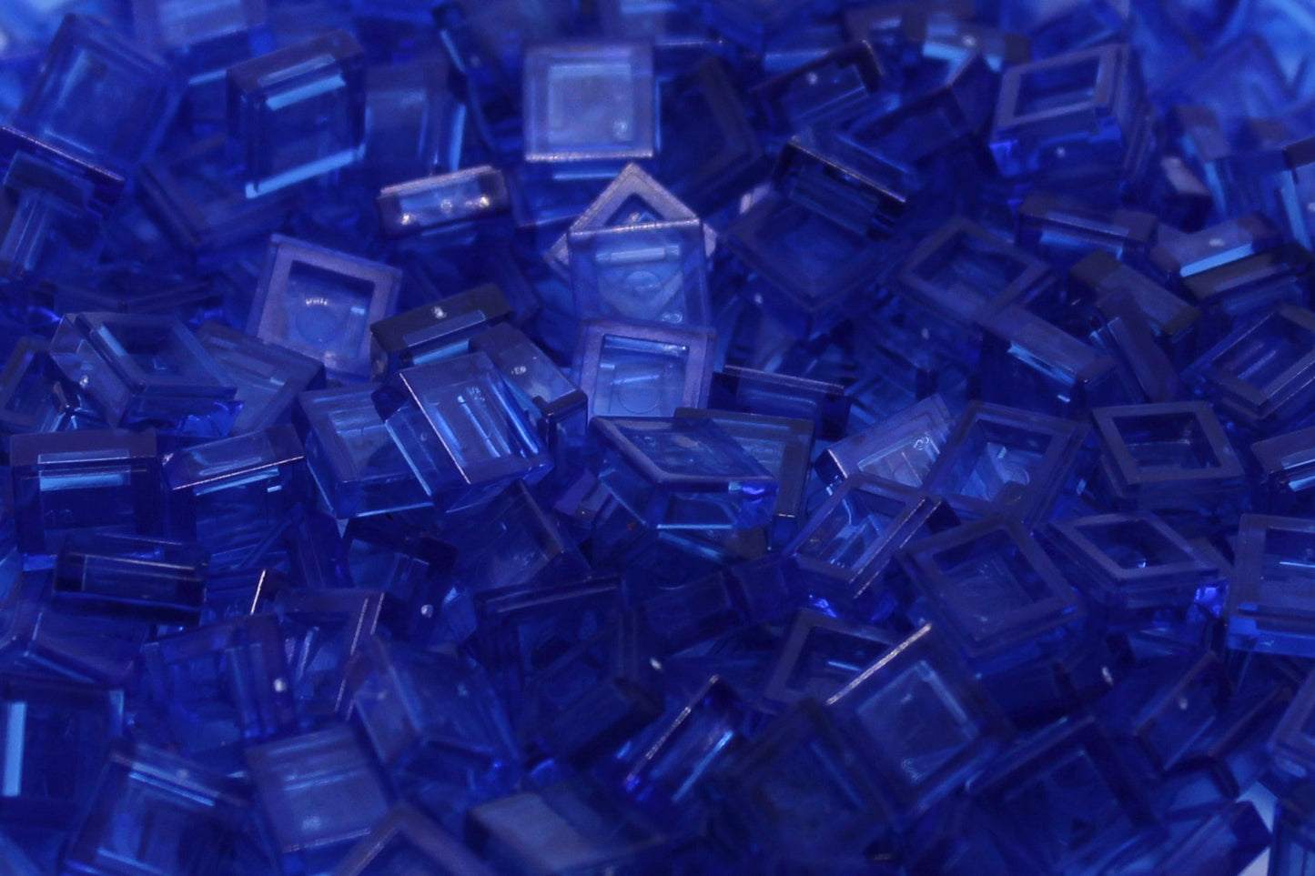 1x1 Tile Brick 300 Pack (Transparent Royal Blue)
