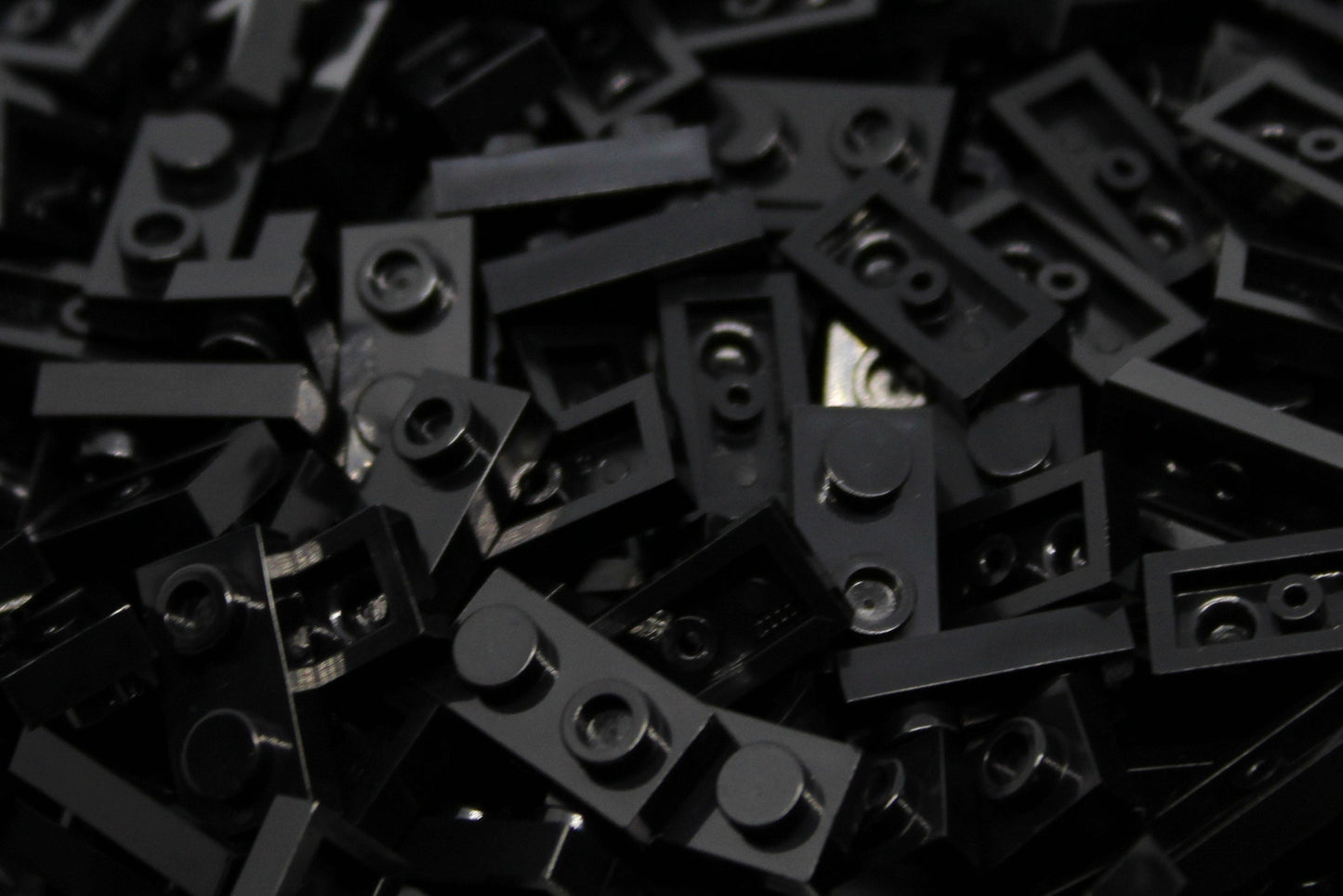 1X2X1/3 Stud Bricks 200 Pack (Black)