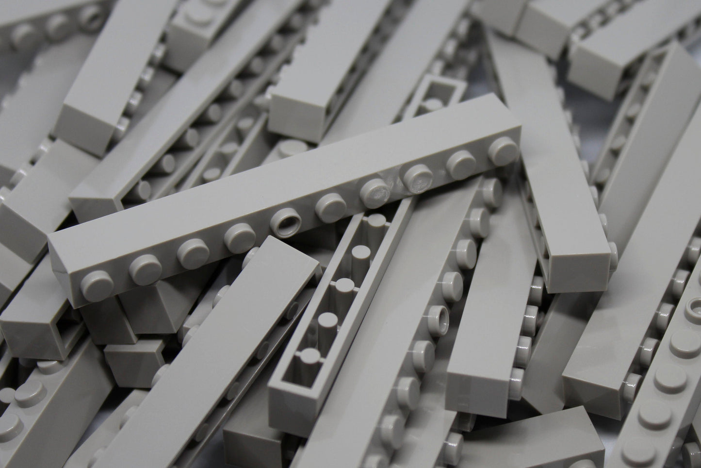 1x10 Stud Bricks 50 Pack (Light Gray)