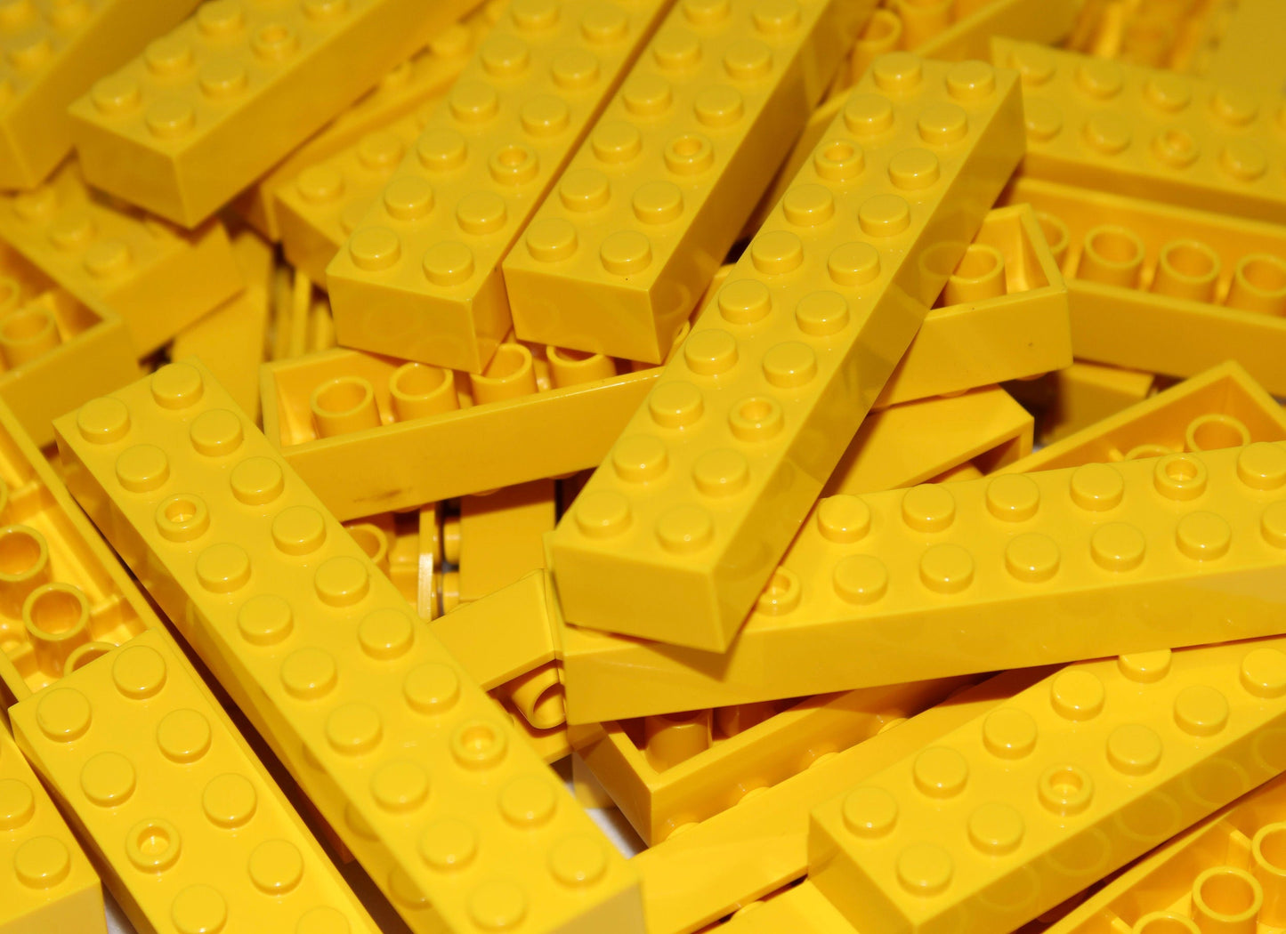 2x10 Stud Bricks 50 Pack (Yellow)