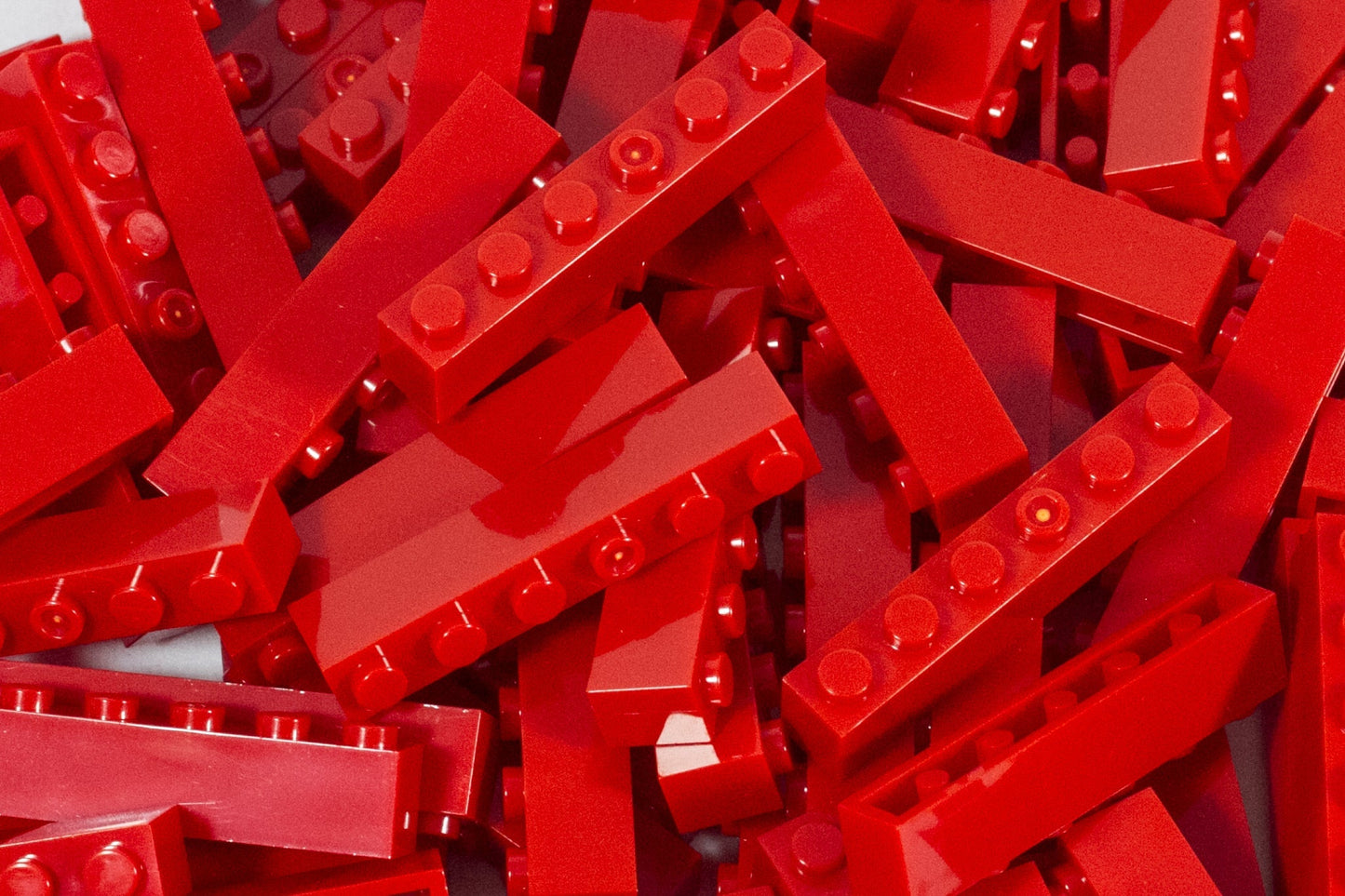 1x6 Stud Brick 100 Pack (Red)