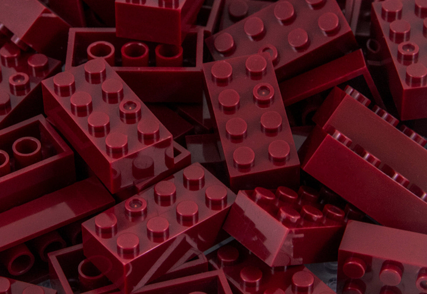 2X4 Brick 100 Pack (Dark Red)