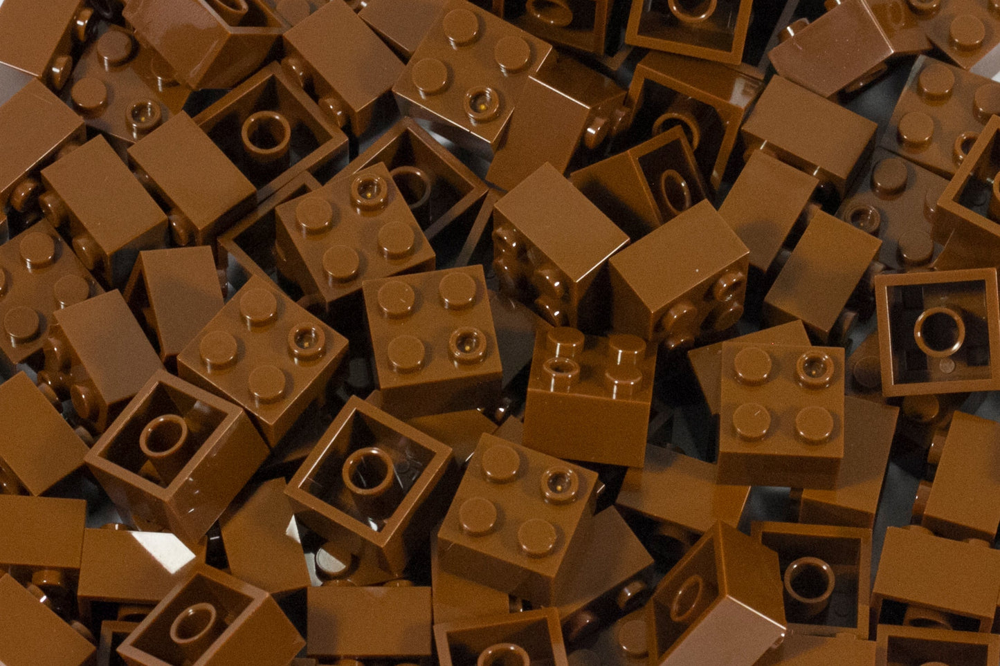 2x2 Stud Brick 100 Pack (Brown)