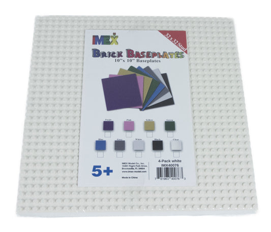 32x32 Stud Baseplate 4 Pack (White)