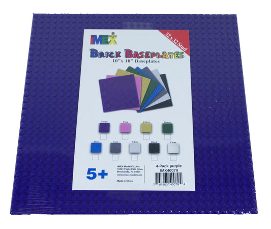 32x32 Stud Baseplate 4 Pack (Purple)