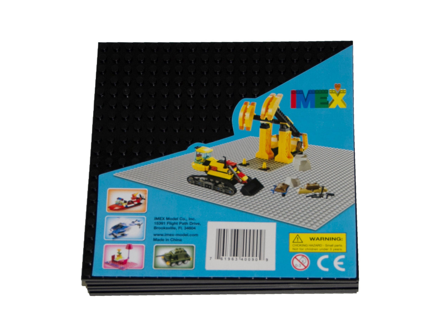 20x20 Stud Baseplate 6 Pack (Black)