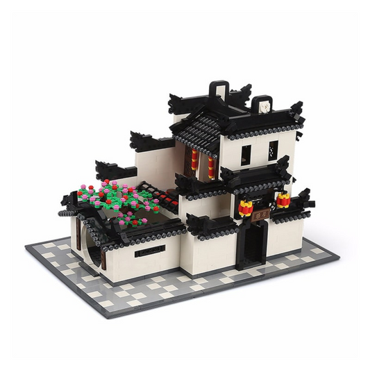 WANGE 5310 Hui‑Style Architecture House – 1,575‑Piece Traditional Chinese Set
