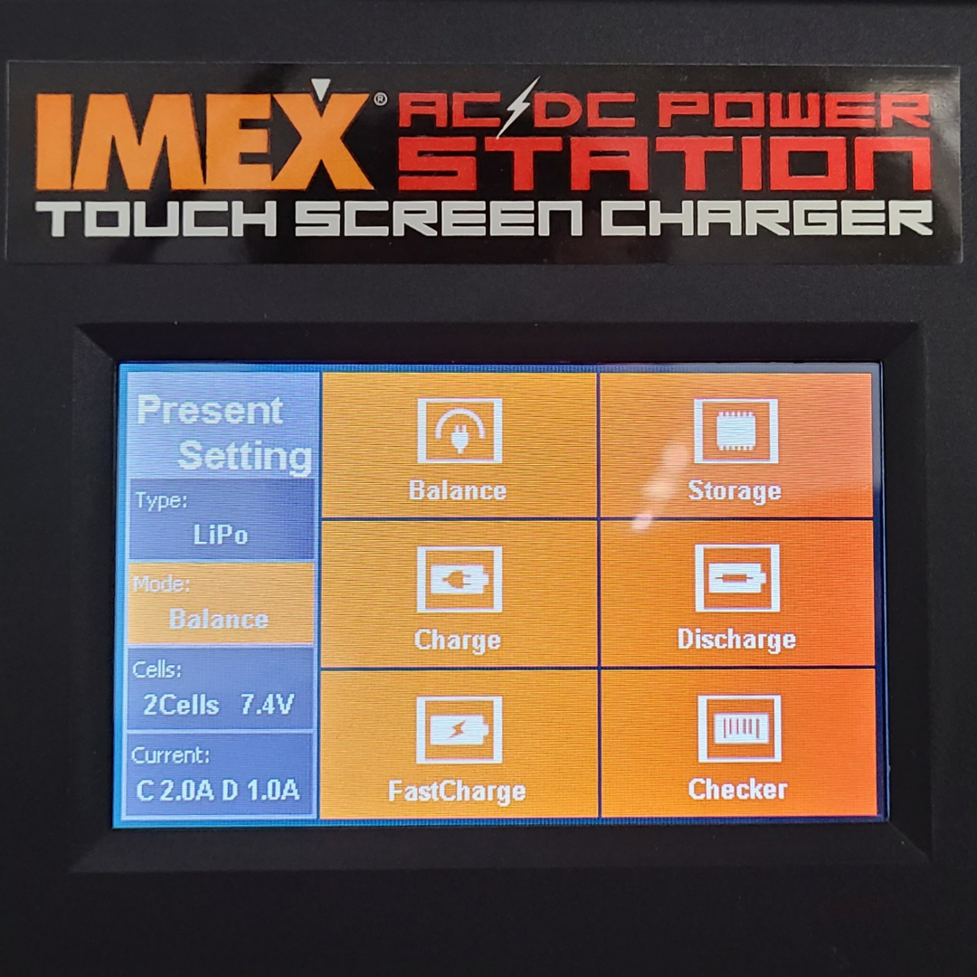 IMEX Powerstation Touch Screen Charger – 150W Dual Input AC/DC Battery Charger & Power Supply