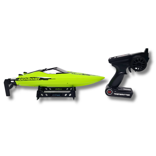 UDI14045 Xiphactinus Brushless RC Racing Boat – 30 km/h High-Speed with Self-Righting Hull & Dual Battery