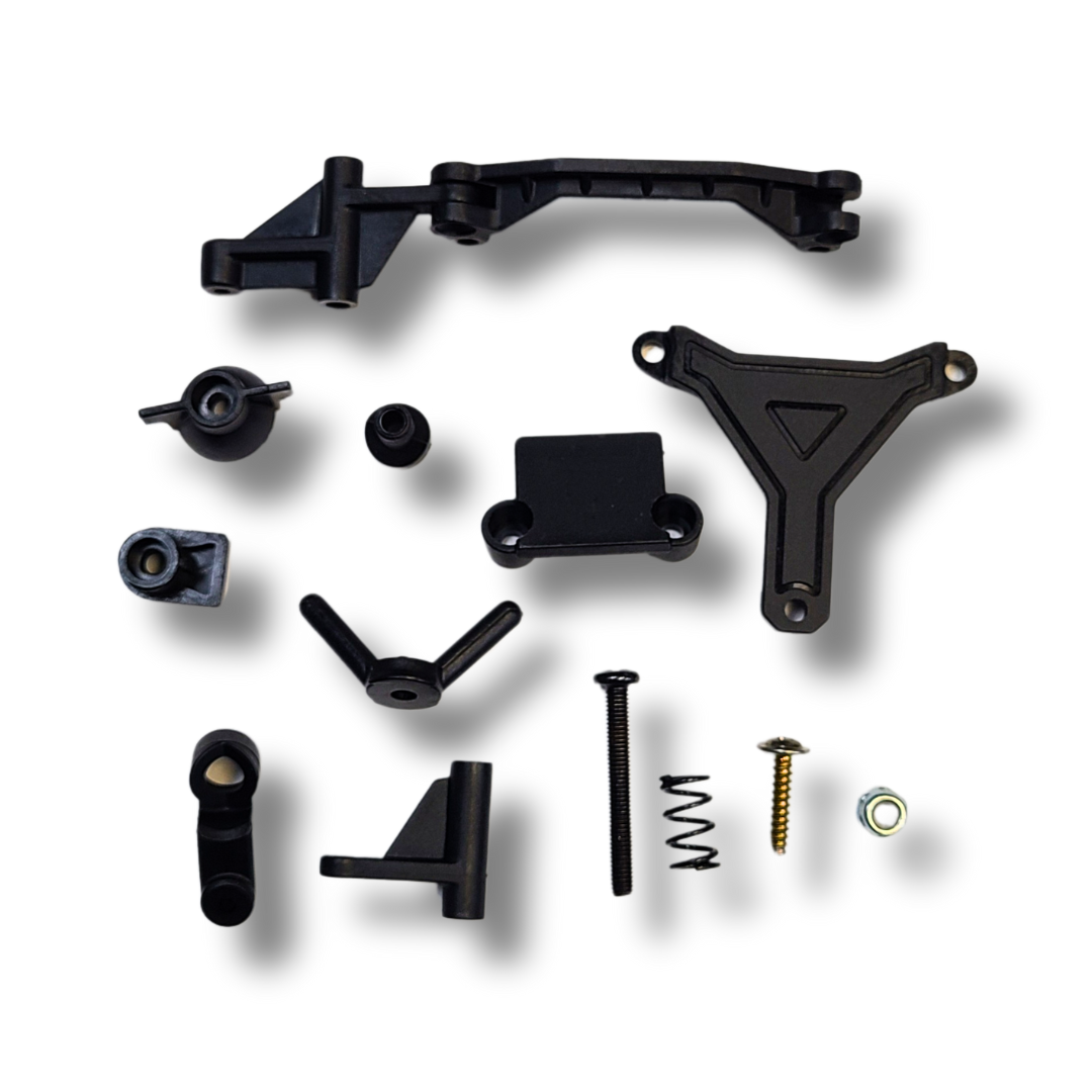 Steering Posts + Steering Ackerman Plate + Servo Top Plate - Bolt