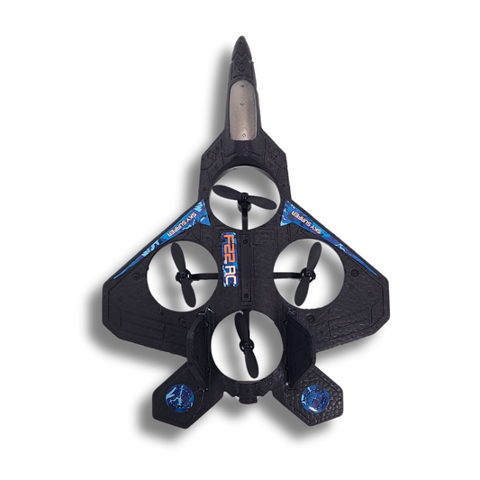 Sky-Overlord Cyclone Stunt Drone – 2.4GHz RC Airplane with 360° Flips and Vertical Takeoff