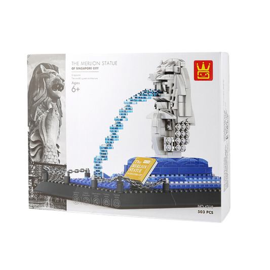 WANGE 4218 Merlion Statue – 503‑Piece Singapore Architecture Set