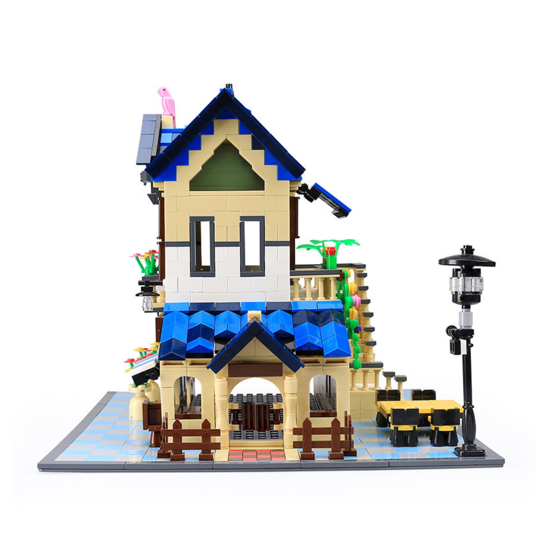 WANGE 5311 French Country Lodge – 1,298‑Piece Modular Architecture Set