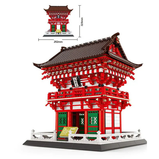 WANGE 6212 Niōmon Gate – 2,409‑Piece Kiyomizu‑dera Temple Architecture Set