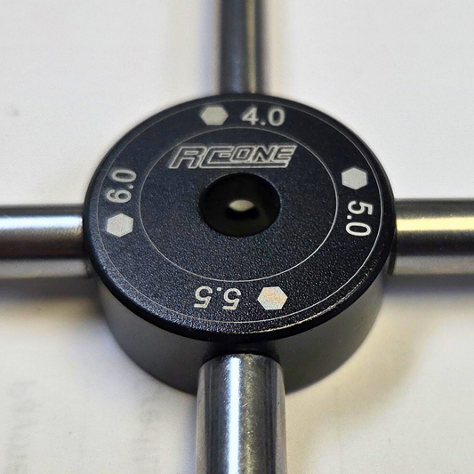 4-in-1 Multi Wrench — Black (4.0 / 5.0 / 5.5 / 6.0mm)