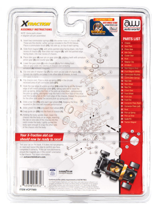 Silver #1 2005 Ford GT | Deluxe Pit Kit | CP7989 | Auto World