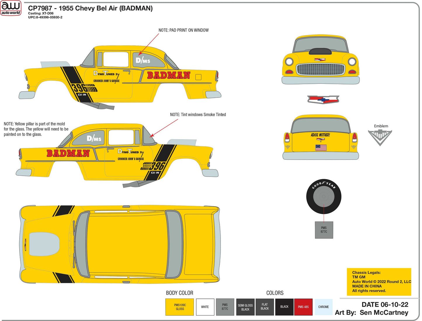 Badman | 1955 Chevy Bel Air | CP7987 | Auto World