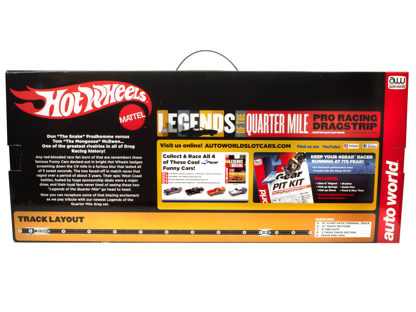 Snake vs Mongoose | SRS330 | 13’ Pro Racing Dragstrip HO Scale | Auto World
