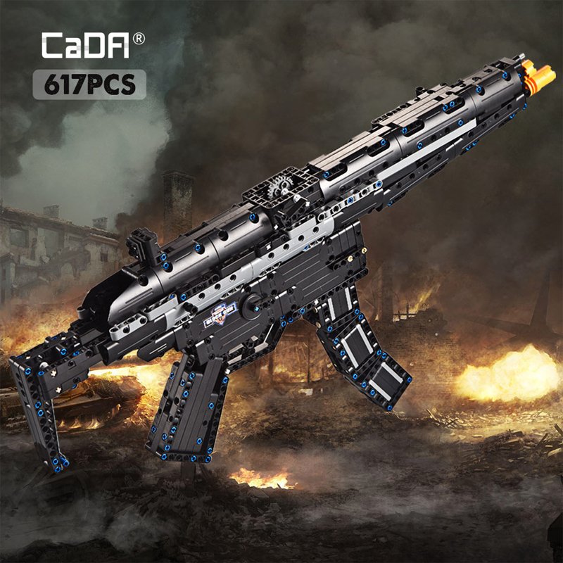 CaDA Model Submachine Gun Brick Building Set