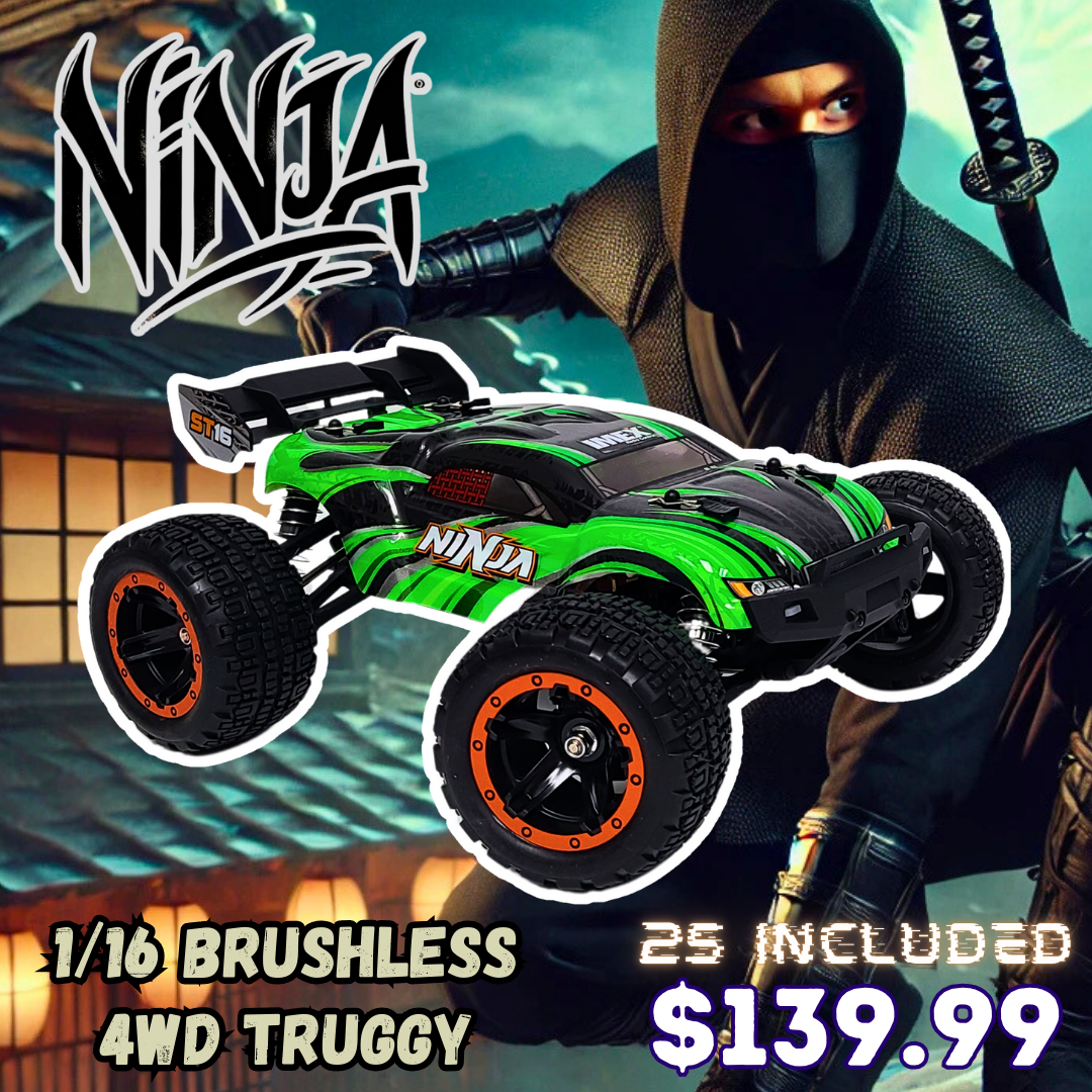 IMEX Ninja 1/16 Scale Brushless 4WD RC Truggy – High-Performance Off-Road Racing