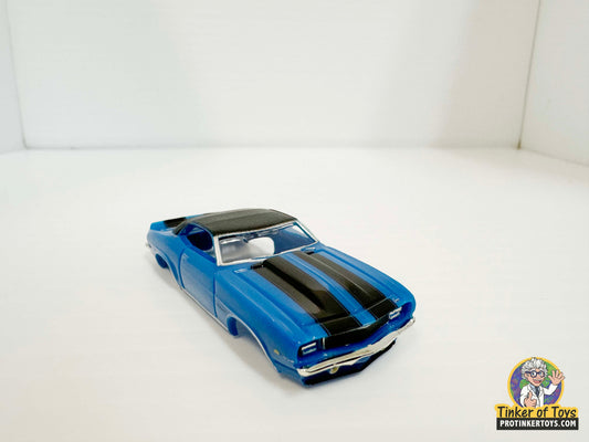 1969 Camaro RS Convertible Blue Black Stripes | MM07022 | Model Motoring