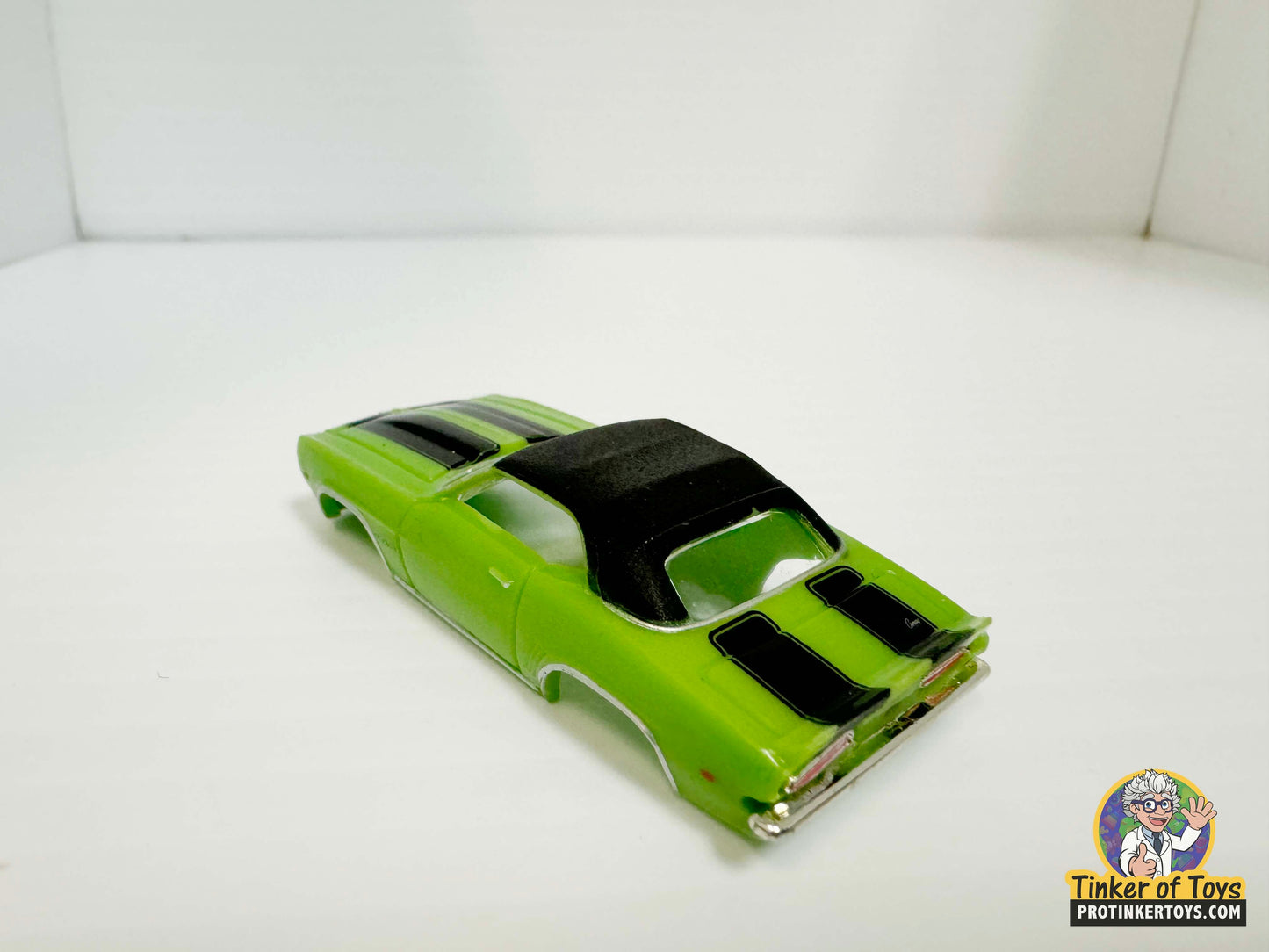 1969 Camaro RS Convertible Light Green Black Stripes | MM07042 | Model Motoring