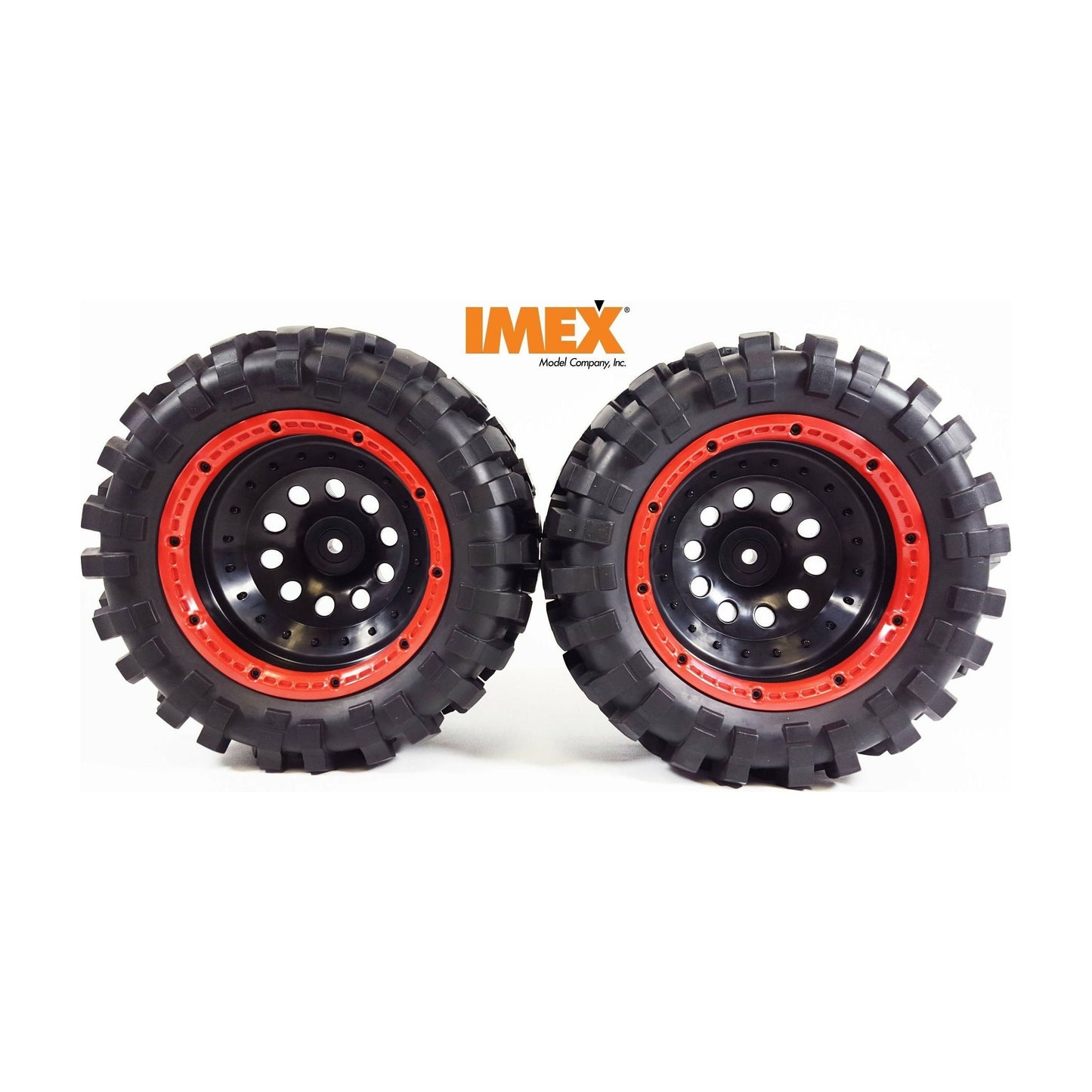 J-8 Tires & Pluto Rims with Beadlocks 24mm Hex (1 Pair) (Choose Color Combos)