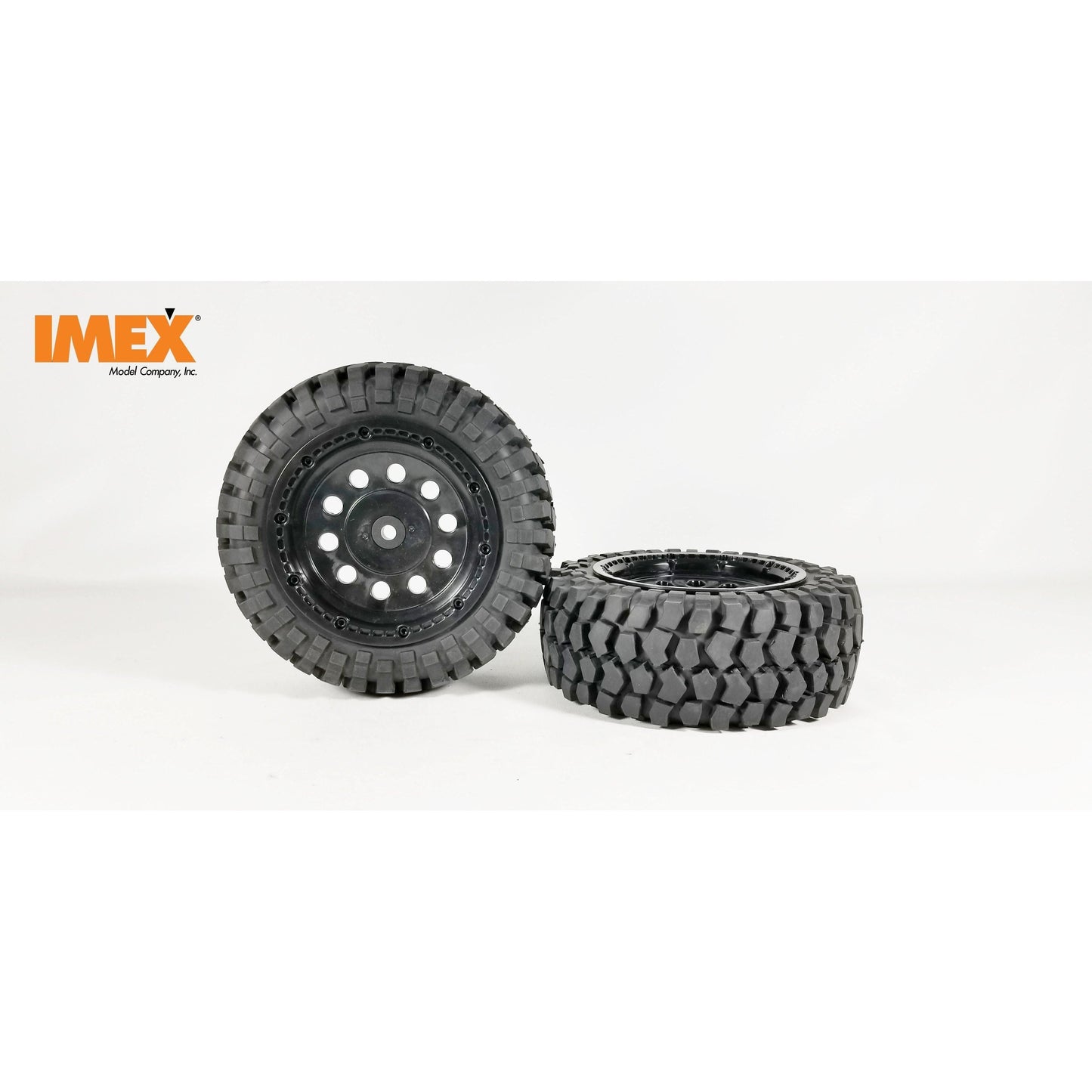 K-Rock Tires & Pluto Rims with Beadlocks - Front (1 Pair) (Choose Color)