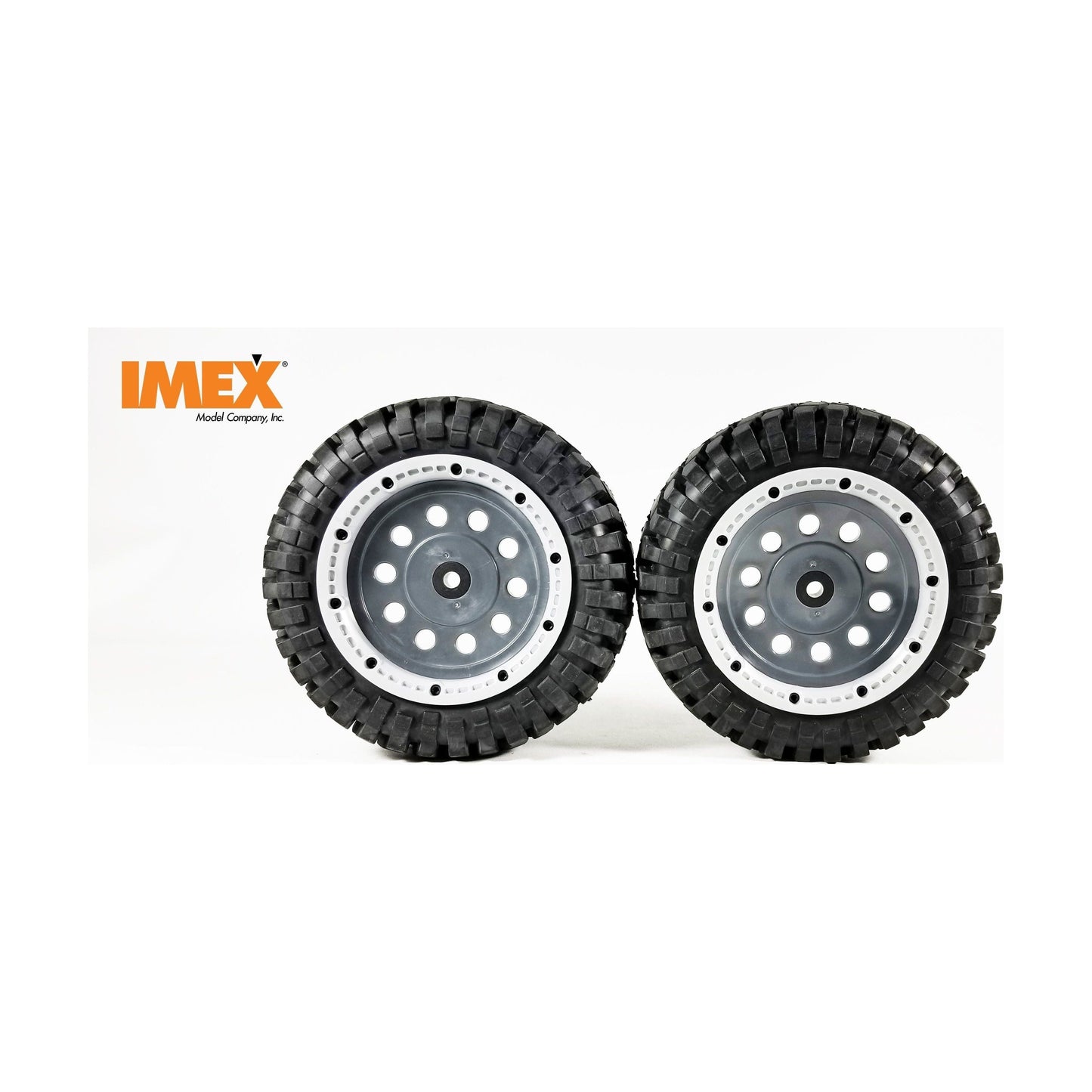 K-Rock Tires & Pluto Rims with Beadlocks - Front (1 Pair) (Choose Color)