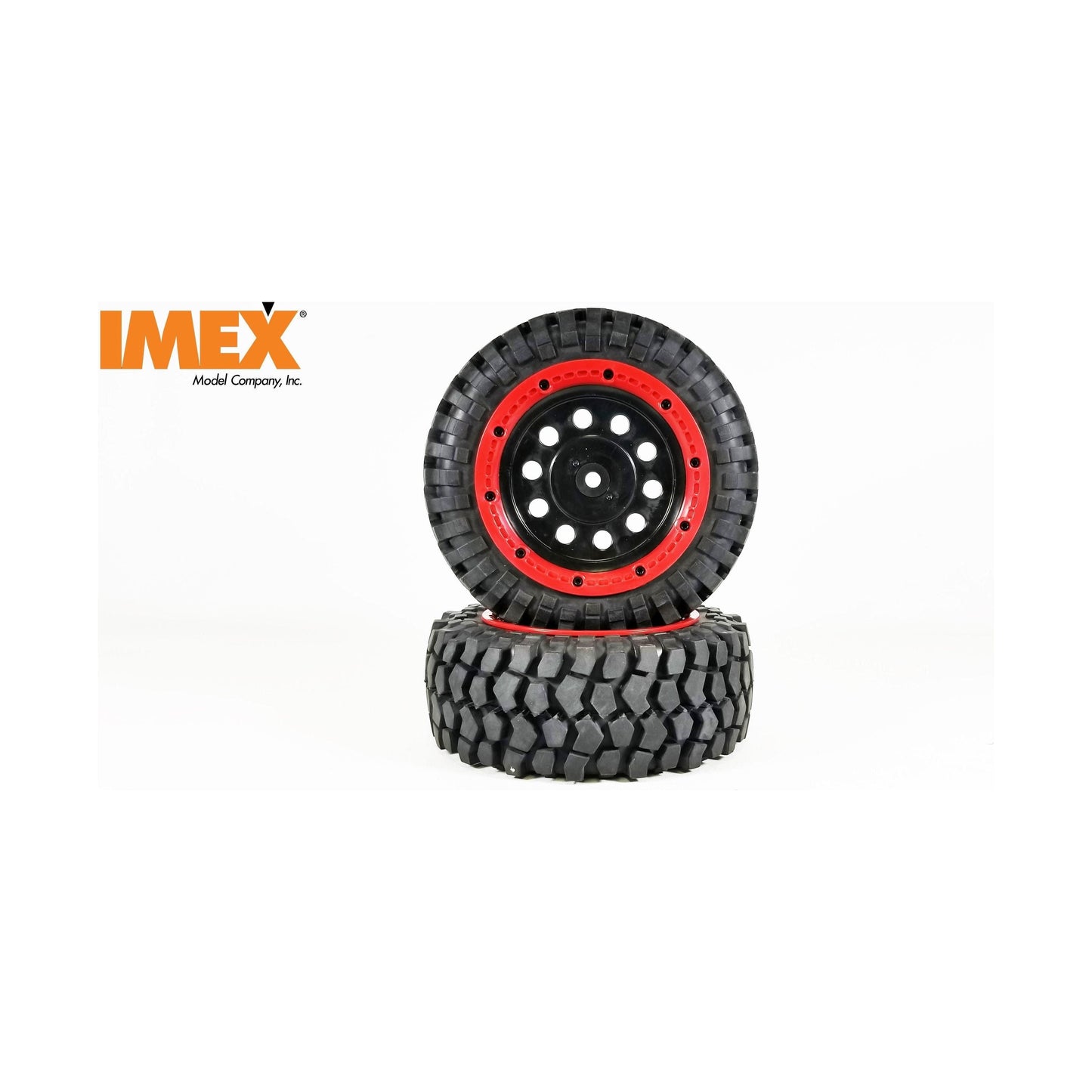 K-Rock Tires & Pluto Rims with Beadlocks - Front (1 Pair) (Choose Color)