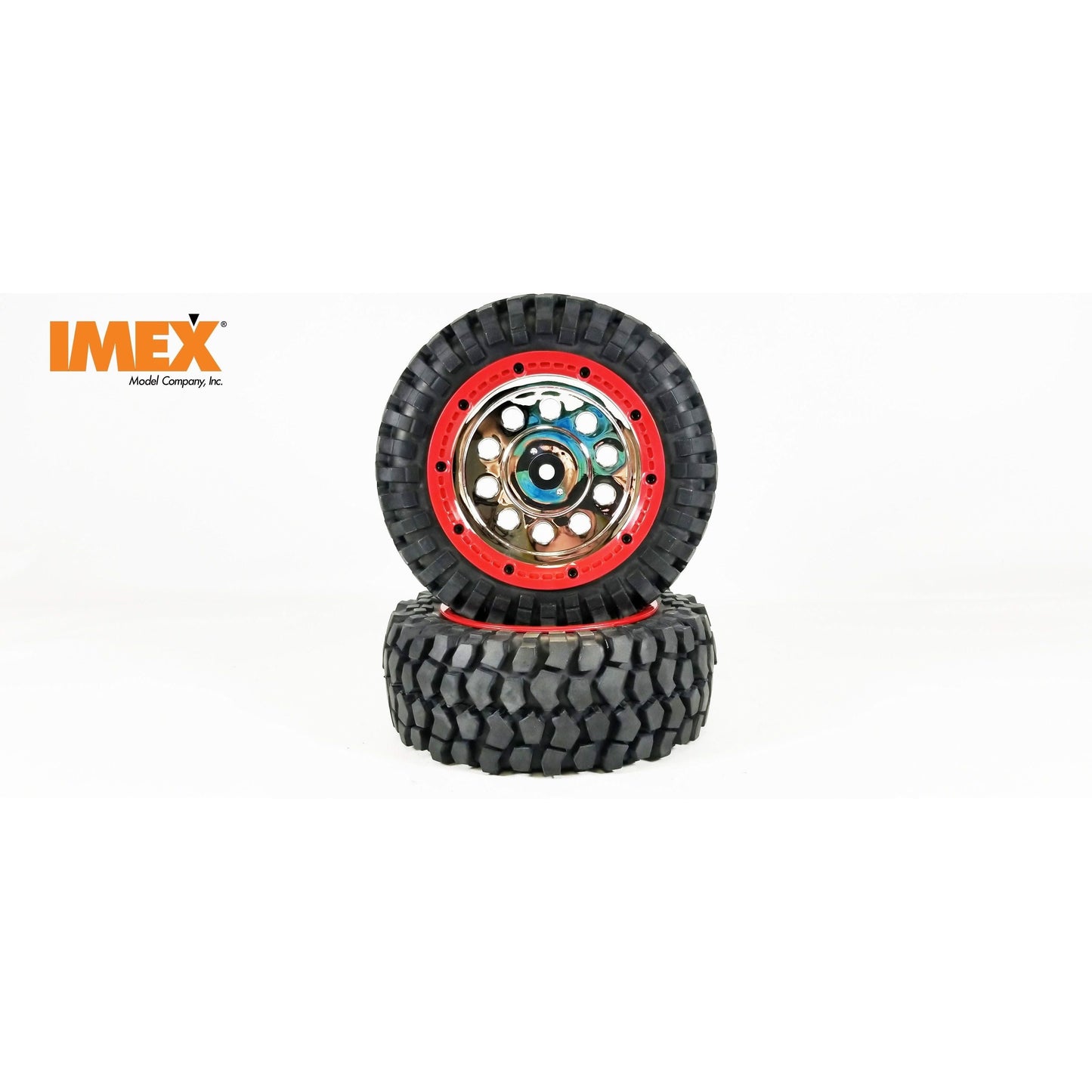 K-Rock Tires & Pluto Rims with Beadlocks - Front (1 Pair) (Choose Color)