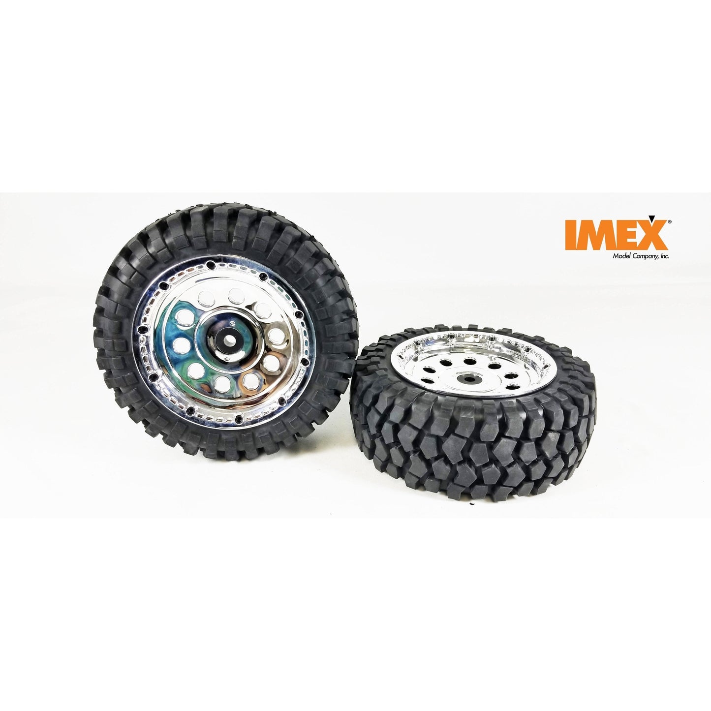 K-Rock Tires & Pluto Rims with Beadlocks - Front (1 Pair) (Choose Color)