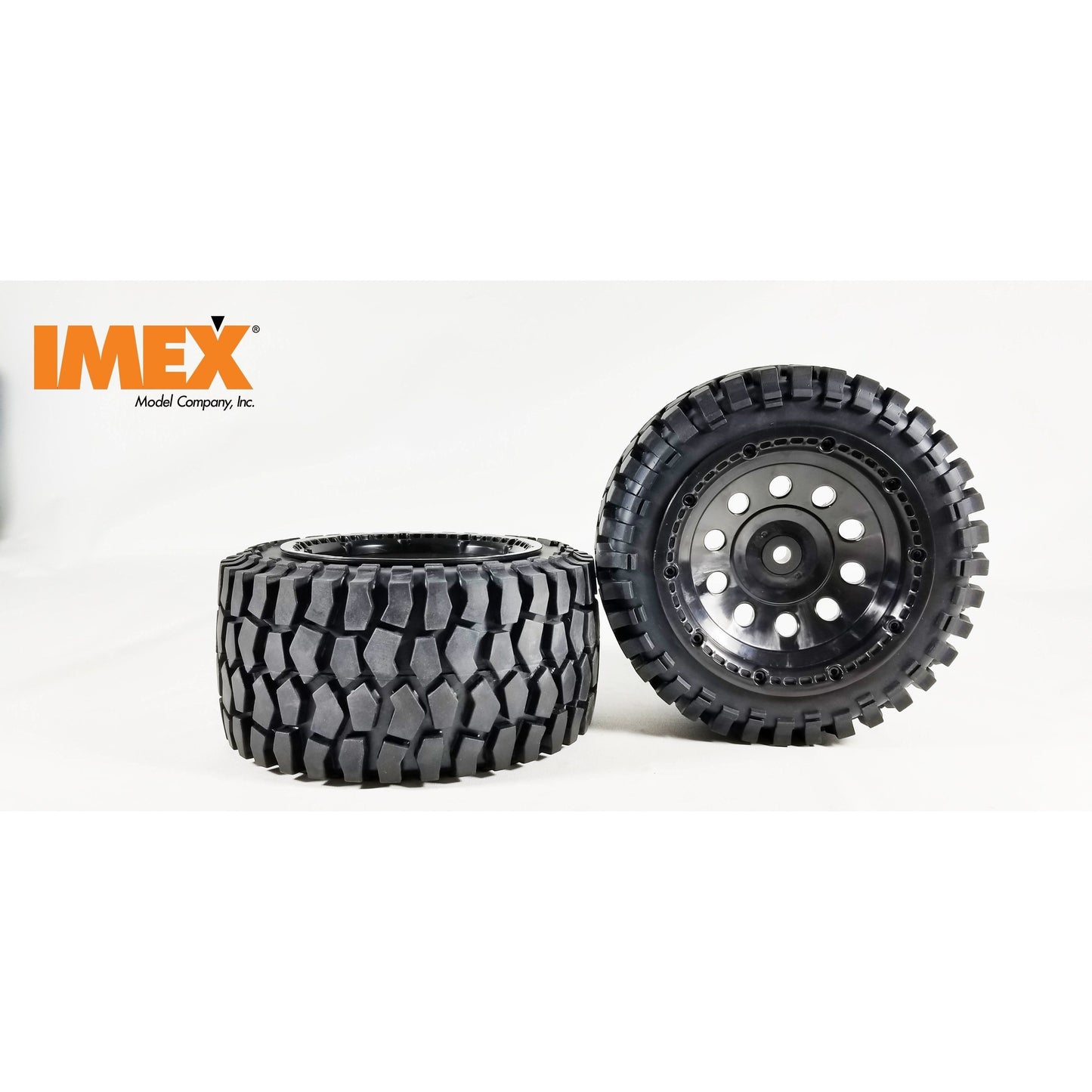 K-Rock Tires & Pluto Rims with Beadlocks - Rear (1 Pair) (Choose Color)