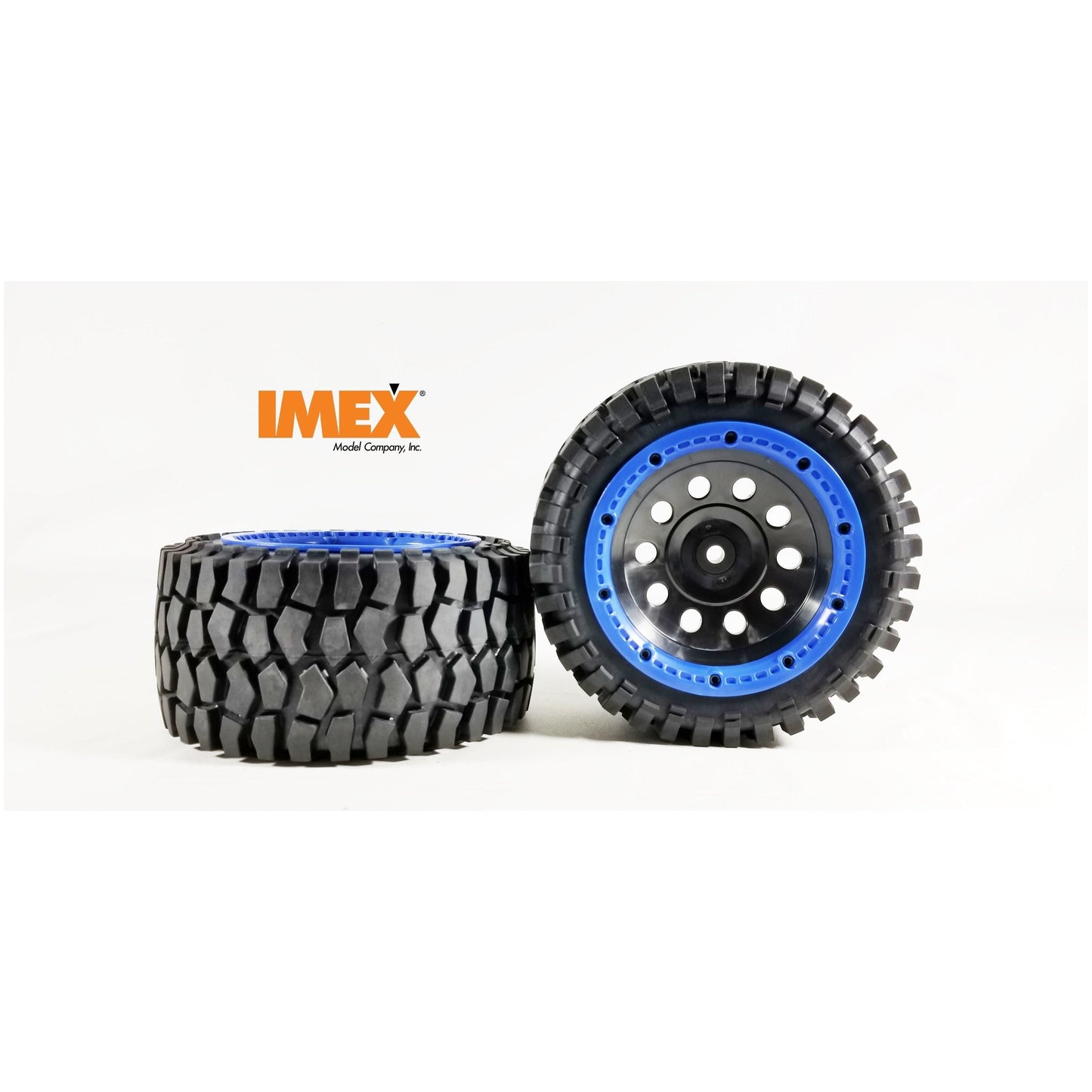 K-Rock Tires & Pluto Rims with Beadlocks - Rear (1 Pair) (Choose Color)