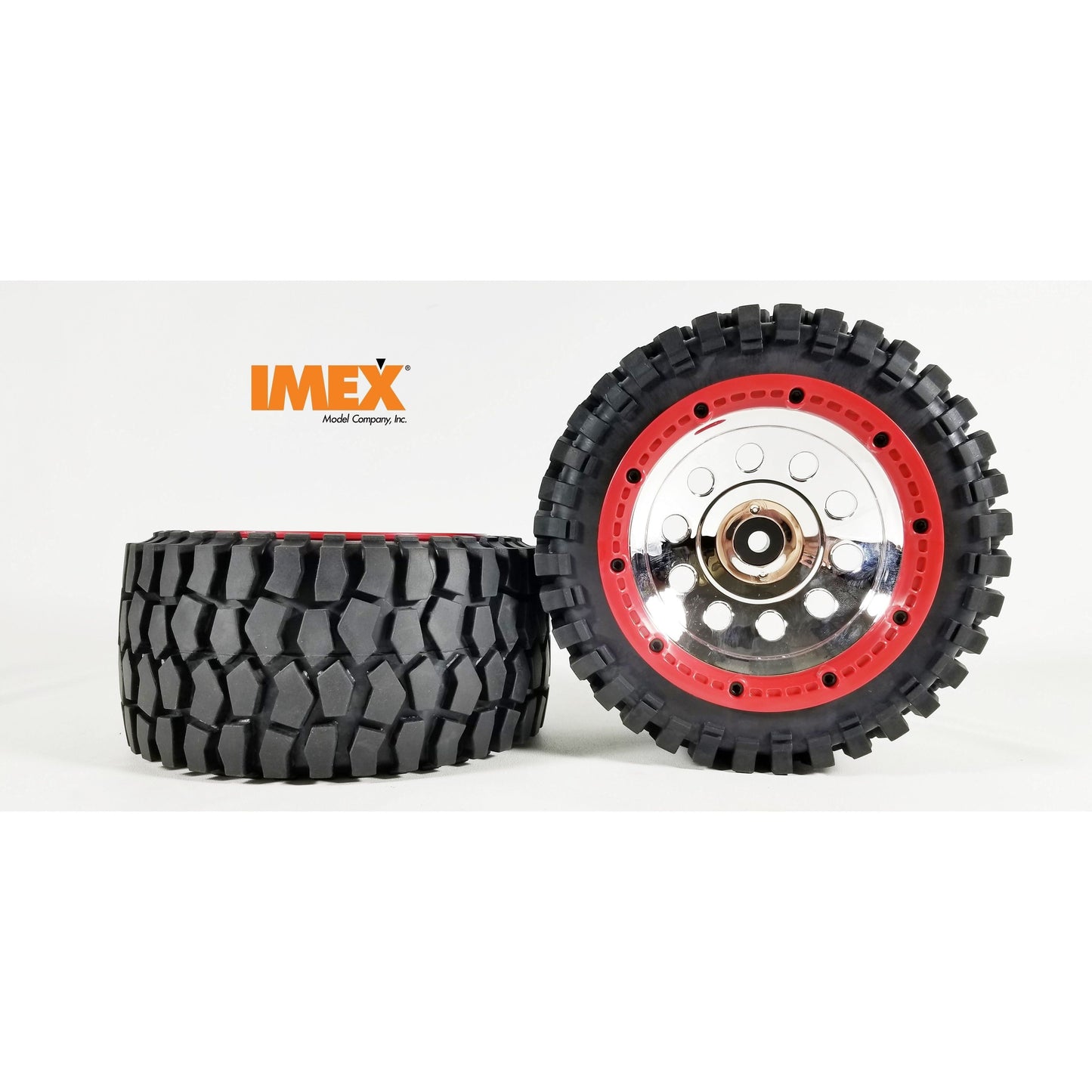 K-Rock Tires & Pluto Rims with Beadlocks - Rear (1 Pair) (Choose Color)