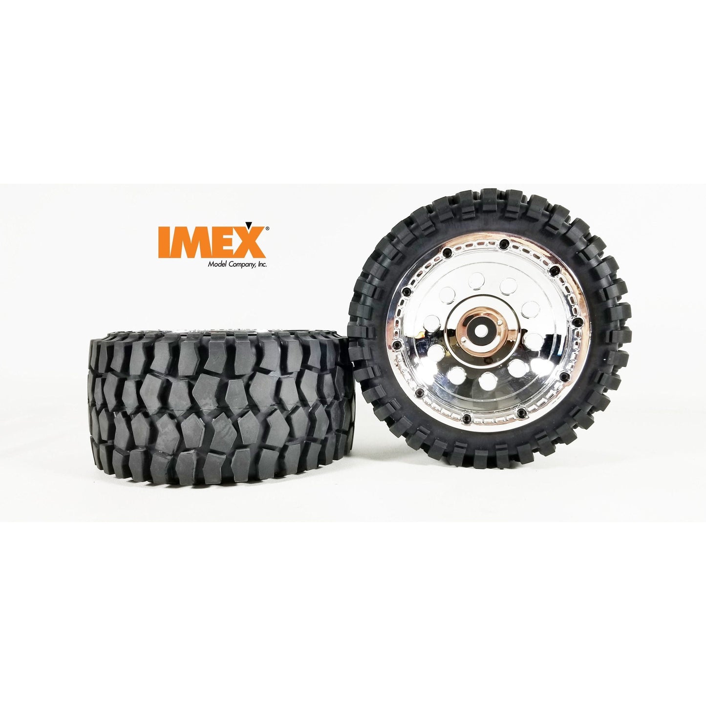 K-Rock Tires & Pluto Rims with Beadlocks - Rear (1 Pair) (Choose Color)