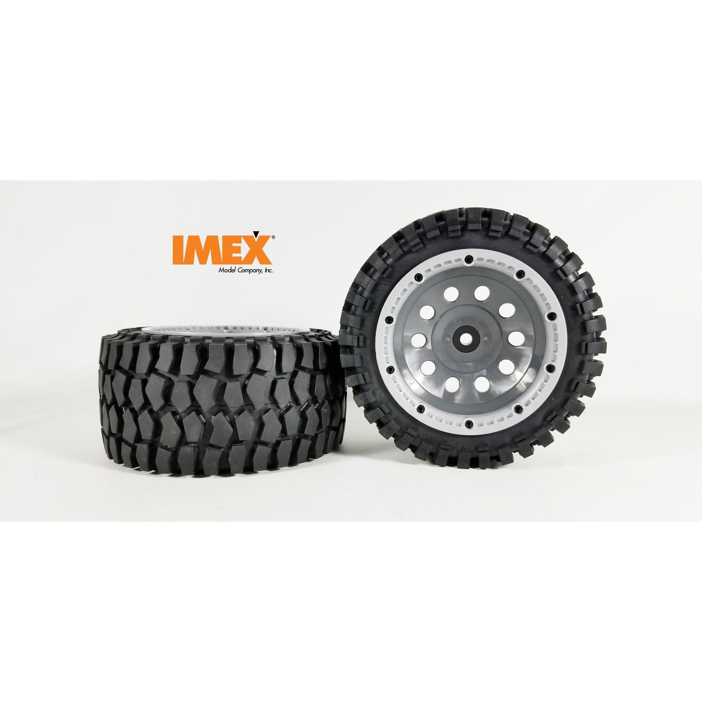 K-Rock Tires & Pluto Rims with Beadlocks - Rear (1 Pair) (Choose Color)