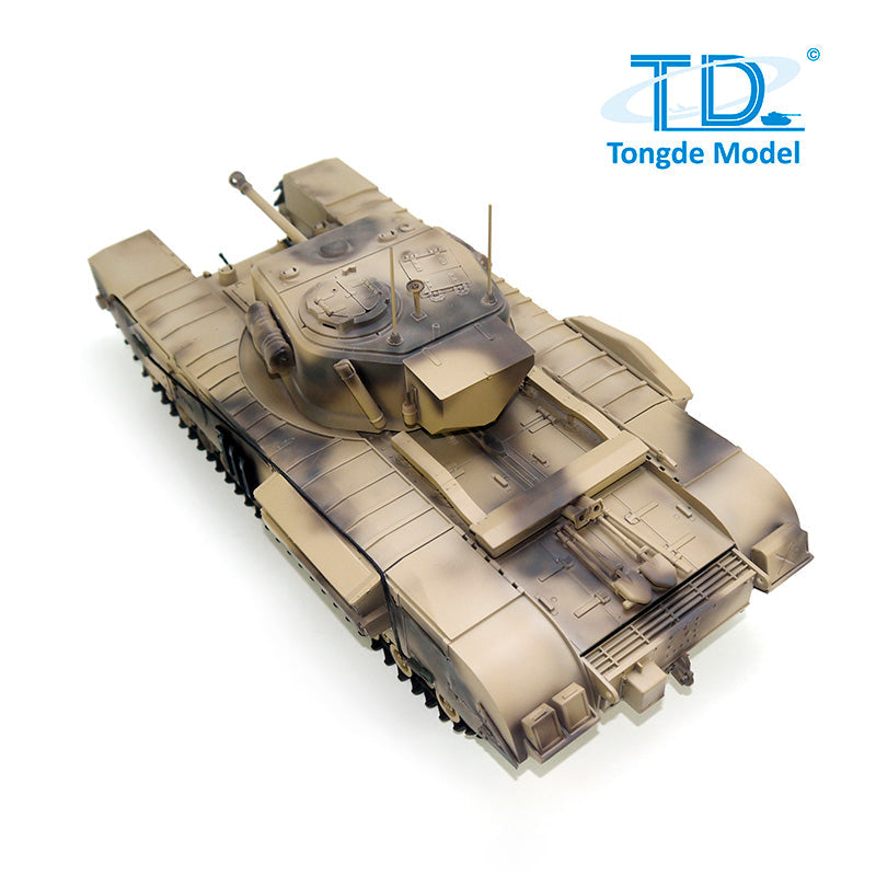 TONGDE Churchill MK. VII 1/16 Scale Battle Tank - Metal Tracks