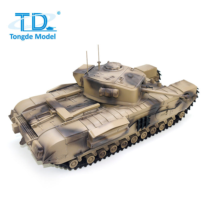 TONGDE Churchill MK. VII 1/16 Scale Battle Tank - Metal Tracks