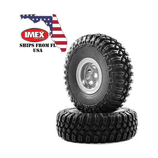 1.0 Finder A/T Tire & Beadlock Rims - Grey (1 Pair)