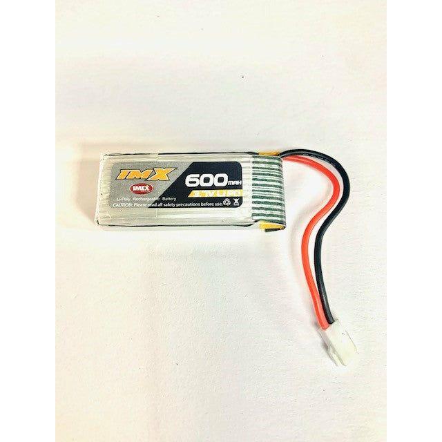 3.7V 1S 600mAh Lipo Battery