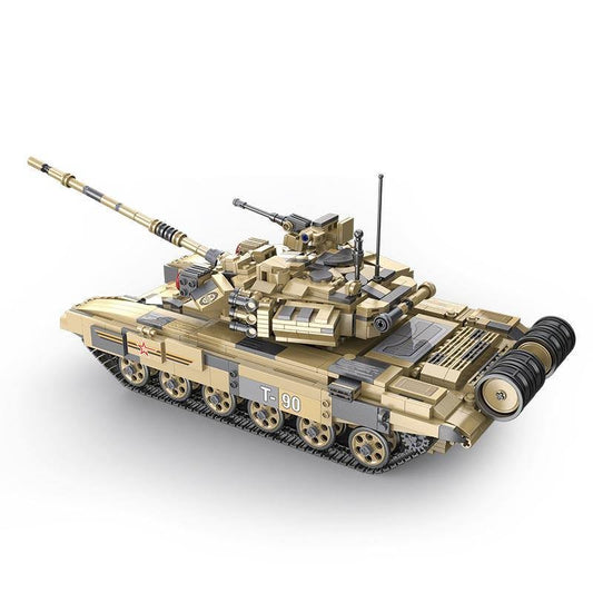 CaDA 1:20 Scale T-90 Tank Brick Set – 1,722-Piece Russian Model with Interior Detail (Non-Motorized)