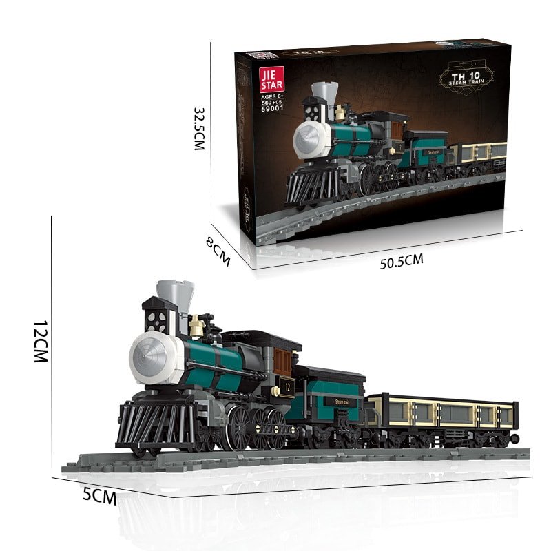 TH10 Steam Train Building Kit – 560 PCS
