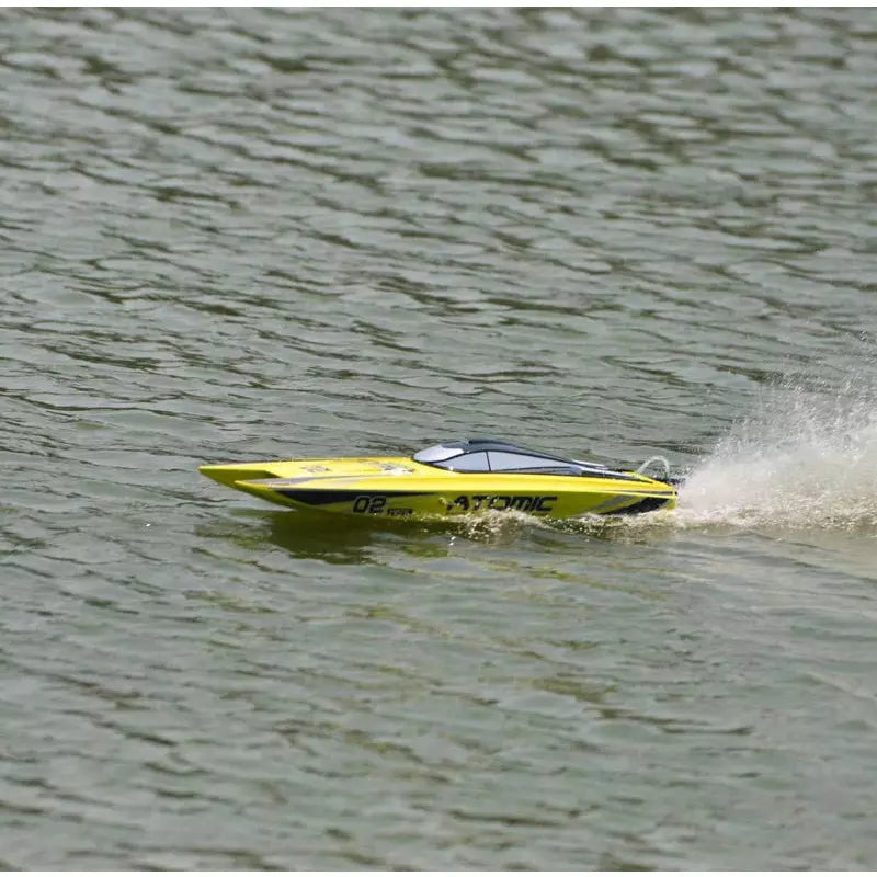 VolantexRC ATOMIC High-Speed Race Boat – Brushless 60 km/h RC Boat with LiPo Battery & Self-Righting System