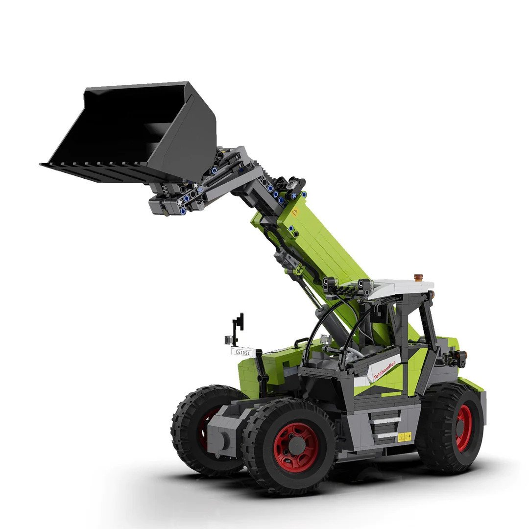 CaDA Masters Telehandler Loader 1:17 Scale Remote Controlled Construction Series 1:17 Scale Full Function Brick Building Set 1,469 Pieces