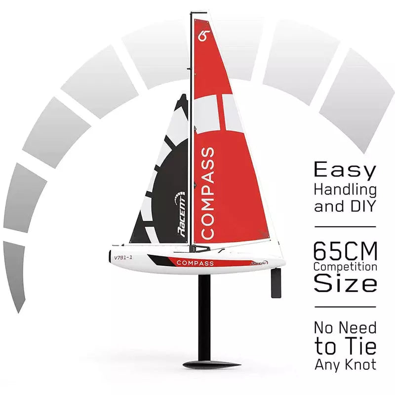 Compass 950mm  RC Sailboat – Entry-Level Remote Control Sailing Boat