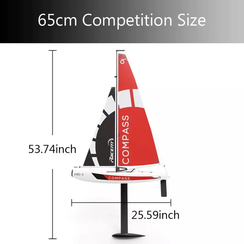 Compass 950mm  RC Sailboat – Entry-Level Remote Control Sailing Boat