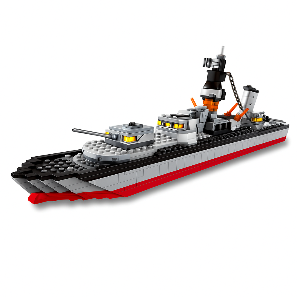 WANGE 5660 Legion Battleship – 774-Piece Military Ship Building Block Set
