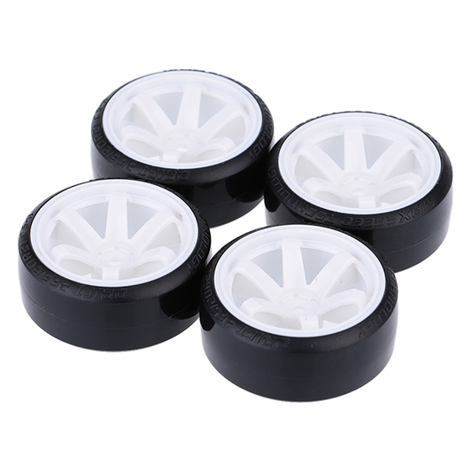 White Drift Rim/Tire Set
